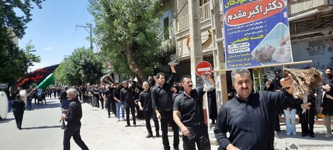 تصاویر/  عزاداری مردم ولایتمدار و شهیدپرور میاندوآب در عاشورای حسینی