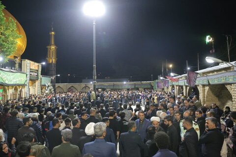 تصاویر / حضور امام جمعه قزوین در جمع عزاداران سوگوار حسینی