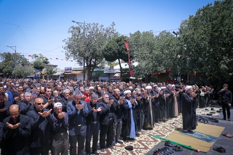 تصاویر / اقامه نماز ظهر عاشورا در قزوین