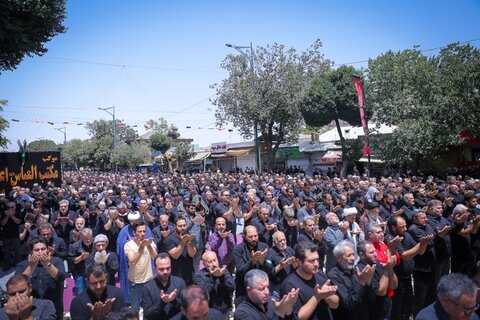 تصاویر / اقامه نماز ظهر عاشورا در قزوین