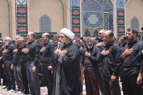 تصاویر/ نماز ظهر عاشورا در جوار امامزادگان جوپار