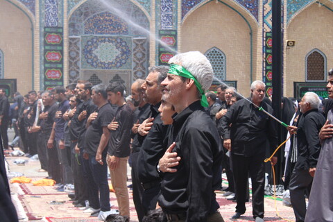 تصاویر/ نماز ظهر عاشورا در جوار امامزادگان جوپار