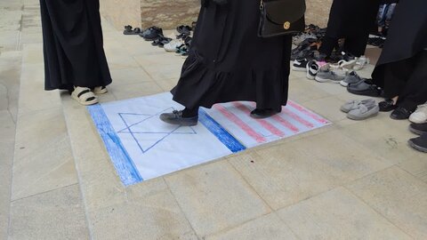 تصاویر/ مراسم عزاداری عاشورای حسینی در مدرسه علمیه ریحانة الرسول ارومیه