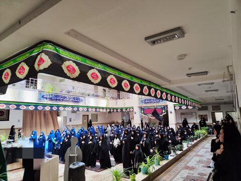 تصاویر/ مراسم عزاداری عاشورای حسینی در مدرسه علمیه ریحانة الرسول ارومیه