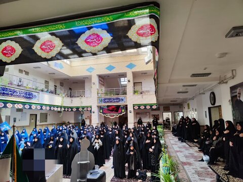 تصاویر/ مراسم عزاداری عاشورای حسینی در مدرسه علمیه ریحانة الرسول ارومیه