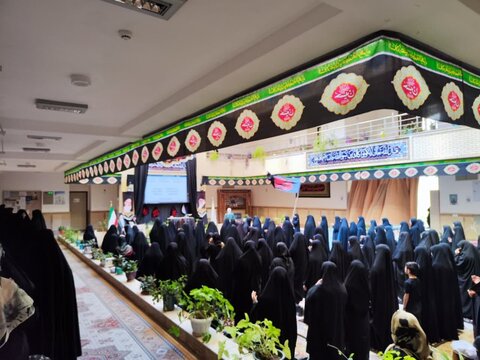 تصاویر/ مراسم عزاداری عاشورای حسینی در مدرسه علمیه ریحانة الرسول ارومیه