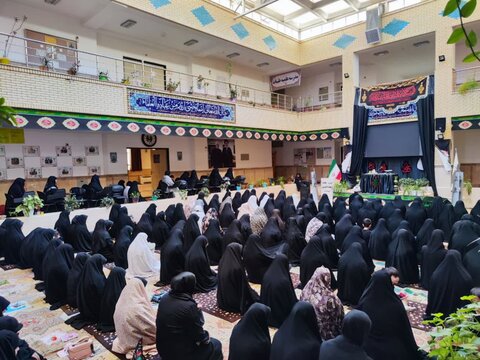 تصاویر/ مراسم عزاداری عاشورای حسینی در مدرسه علمیه ریحانة الرسول ارومیه