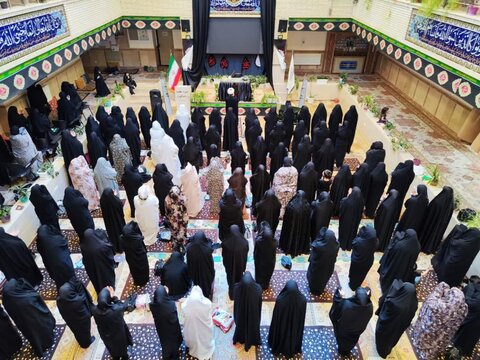 تصاویر/ مراسم عزاداری عاشورای حسینی در مدرسه علمیه ریحانة الرسول ارومیه