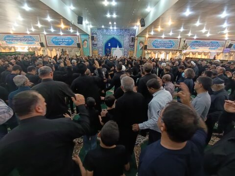تصاویر/ اقامه عزا سرور و سالار شهیدان و نماز ظهر عاشورا در مصلای جمعه بوشهر
