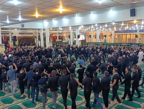 تصاویر/ اقامه عزا سرور و سالار شهیدان و نماز ظهر عاشورا در مصلای جمعه بوشهر