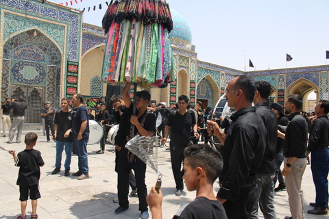 تصاویر/ عزاداری هیئات مذهبی در حرم امامزادگان جوپار