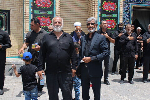 تصاویر/ عزاداری هیئات مذهبی در حرم امامزادگان جوپار