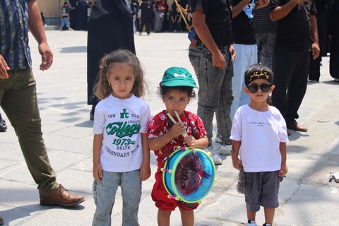 تصاویر/ عزاداری هیئات مذهبی در حرم امامزادگان جوپار