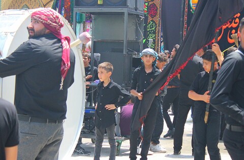 تصاویر/ عزاداری هیئات مذهبی در حرم امامزادگان جوپار