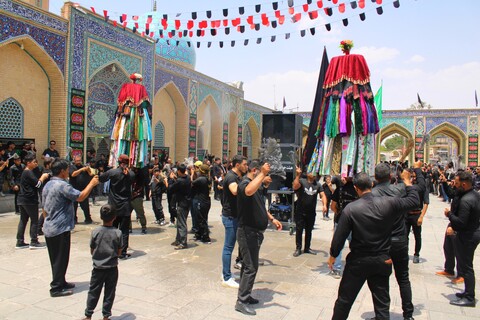 تصاویر/ عزاداری هیئات مذهبی در حرم امامزادگان جوپار