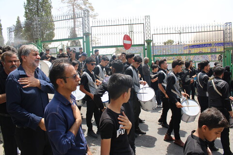 تصاویر/ عزاداری هیئات زنجیر زنی در شهر جوپار