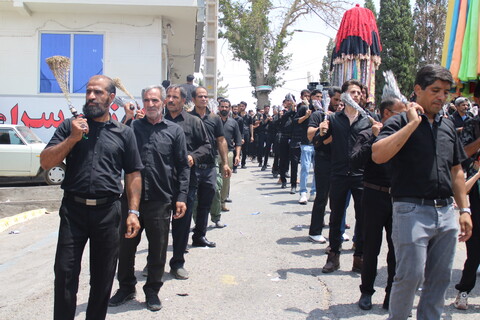 تصاویر/ عزاداری هیئات زنجیر زنی در شهر جوپار