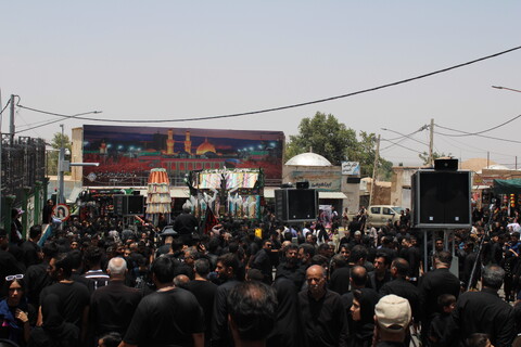 تصاویر/ عزاداری هیئات زنجیر زنی در شهر جوپار