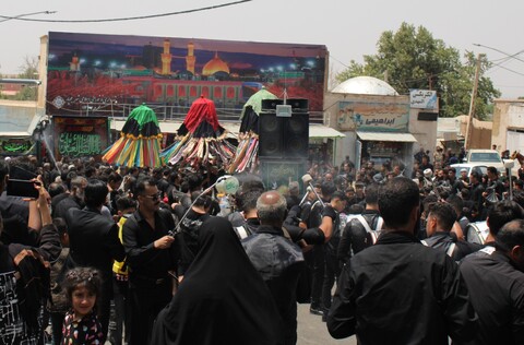 تصاویر/ عزاداری هیئات زنجیر زنی در شهر جوپار