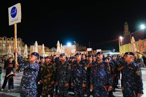 أجواء ليلة عاشوراء في محيط صحن الإمامين العسكريين (ع)