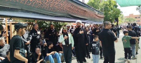 تصاویر / اقامه نماز ظهر عاشورا در شهرستان بهار