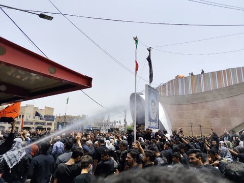 تصاویر/ مردم شهر بم در سوگ ابا عبدالله و یاران شهیدش