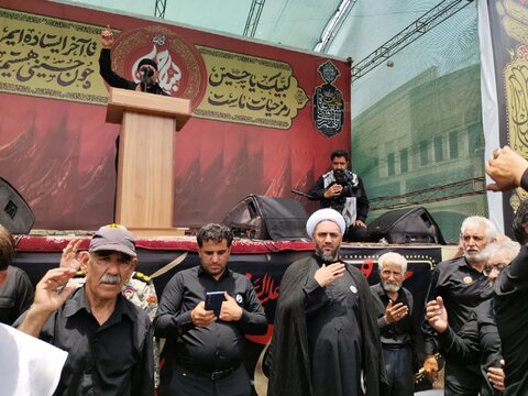 تصاویر/ مردم شهر بم در سوگ ابا عبدالله و یاران شهیدش