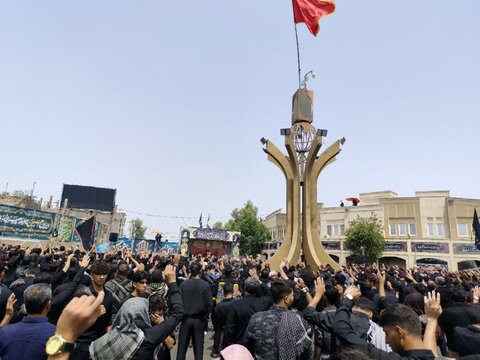 تصاویر/ مردم شهر بم در سوگ ابا عبدالله و یاران شهیدش