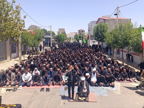 تصاویر/ اقامه نماز ظهر عاشورا در دندی