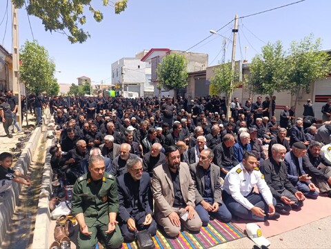 تصاویر/ اقامه نماز ظهر عاشورا در دندی