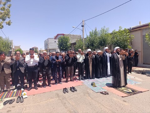 تصاویر/ اقامه نماز ظهر عاشورا در دندی