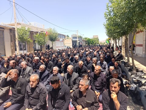 تصاویر/ اقامه نماز ظهر عاشورا در دندی