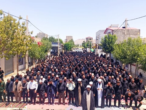 تصاویر/ اقامه نماز ظهر عاشورا در دندی