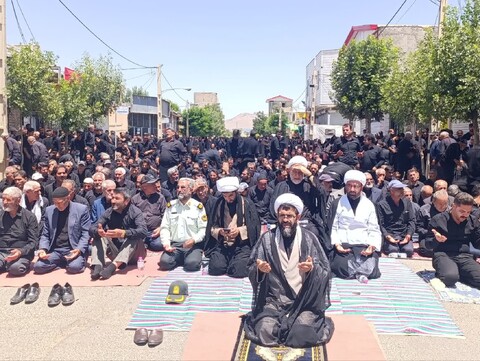 تصاویر/ اقامه نماز ظهر عاشورا در دندی