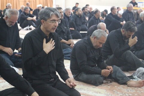 تصاویر / مراسم عزاداری هیئت بقیه الله الاعظم (عج) حوزه علمیه مرند