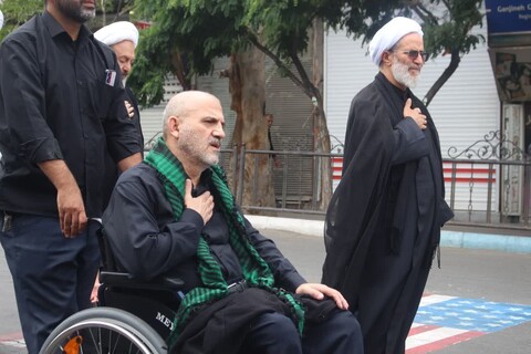 تصاویر / مراسم عزاداری هیئت بقیه الله الاعظم (عج) حوزه علمیه مرند