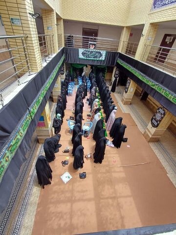 تصاویر/ عزاداری روز عاشورا در مدرسه علمیه زینب کبری (س) ارومیه