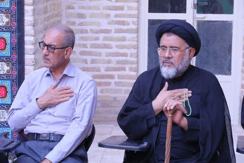 مراسم عزاداری اباعبدالله الحسین علیه السلام در روز دهم محرم در مدرسه علمیه شفیعیه