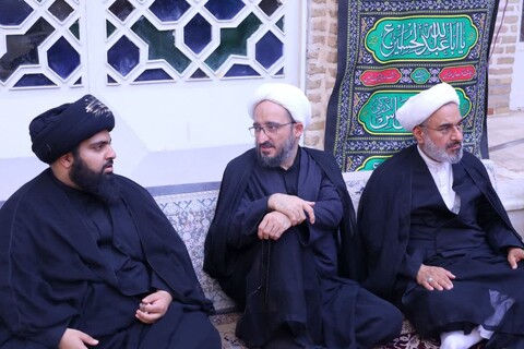 مراسم عزاداری اباعبدالله الحسین علیه السلام در روز دهم محرم در مدرسه علمیه شفیعیه