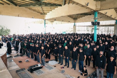 عزاداری روز عاشورا در جوار شهدای استان یزد