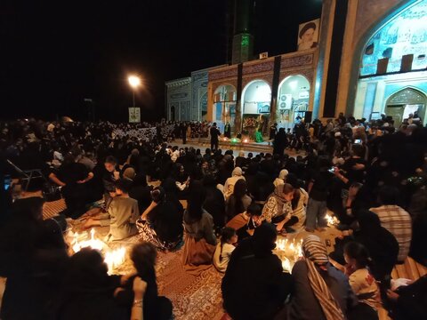 تصاویر/ مراسم شام غریبان در امامزاده علی صالح شهرستان مهران