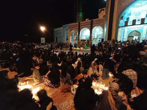 تصاویر/ مراسم شام غریبان در امامزاده علی صالح شهرستان مهران