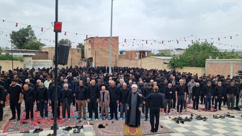 تصاویر/ نماز ظهر عاشورا در رابر