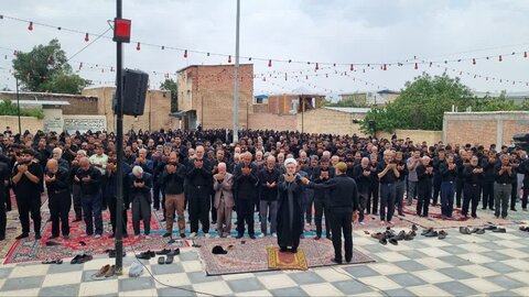 تصاویر/ نماز ظهر عاشورا در رابر