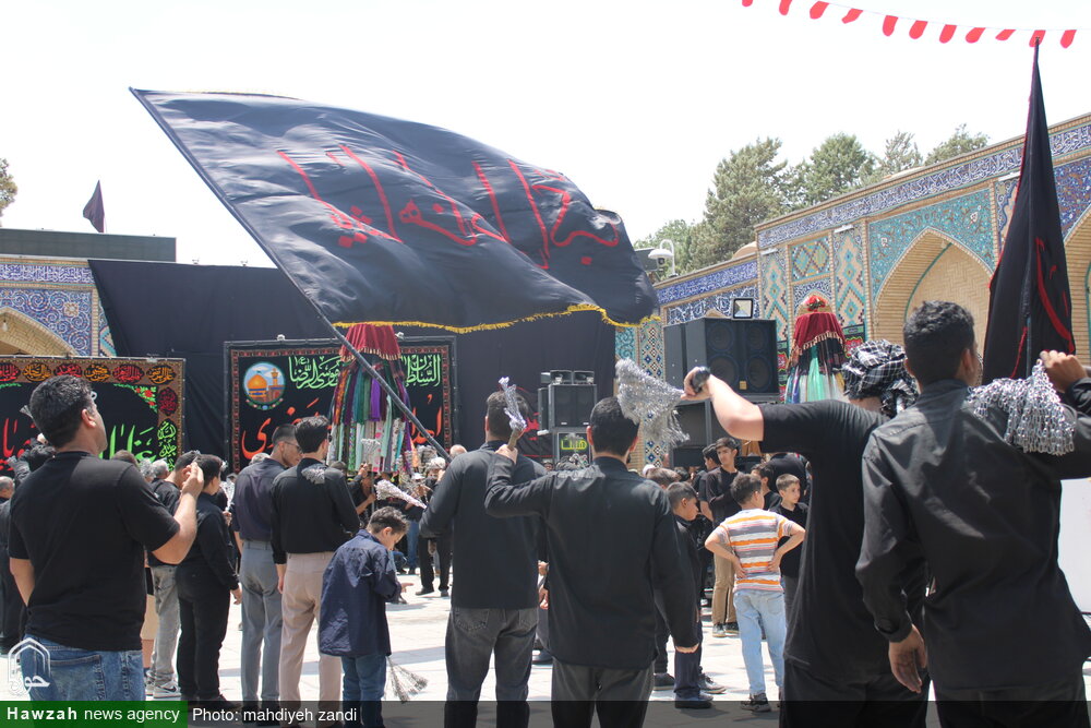 فیلم| پرچم گردانی و علم گردانی هیئات مذهبی جوپار