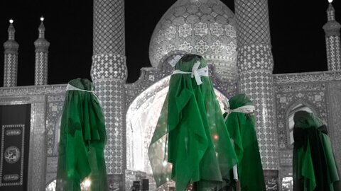 تصاویر/ سوگواره  شام غریبان هیئات مذهبی در حرم مطهرهلال بن علی(ع)