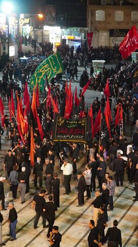 تصاویر/ سوگواره  شام غریبان هیئات مذهبی در حرم مطهرهلال بن علی(ع)