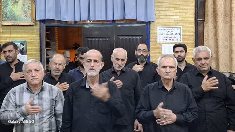 تصاویر/مراسم عزاداری شب شام غریبان مسجد جامع شهر بدره