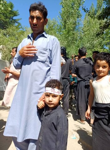 سکردو کے نواحی علاقے کواردو میں یومِ عاشوراء کا جلوس