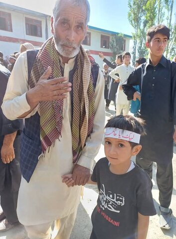 سکردو کے نواحی علاقے کواردو میں یومِ عاشوراء کا جلوس